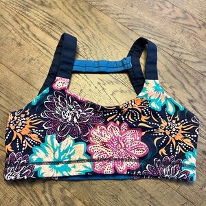 Born Primitive Floral Moxi Sports Bra - Navy, Purple, Orange, Teal